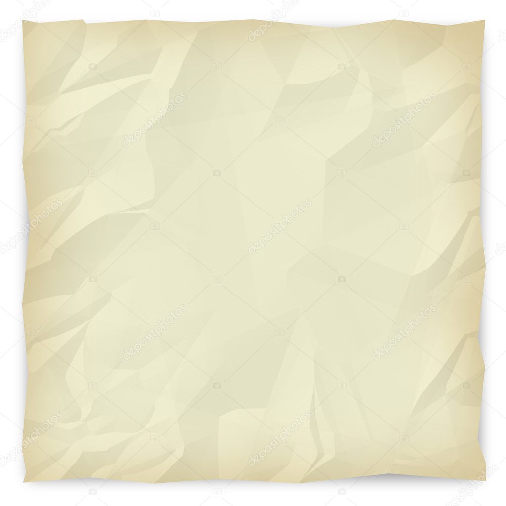 Wrinkled Paper Background 2 - Sepia