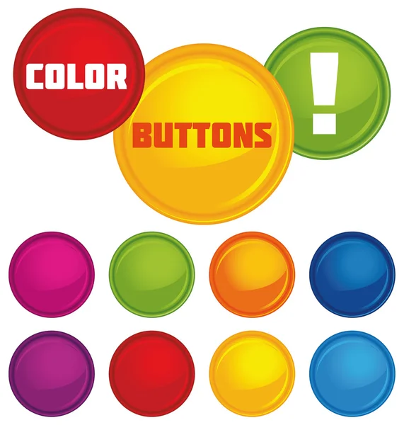 Stock vector Vector glossy buttons