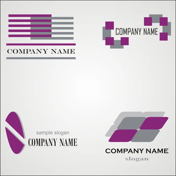 Modelos abstratos do logotipo — Vetor de Stock