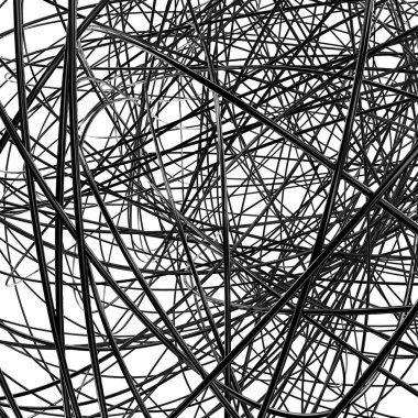 Abstract metallic wires clipart