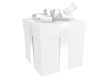 White present pack with bow and tag clipart