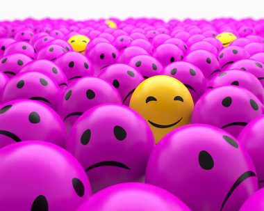 Smiley balls clipart