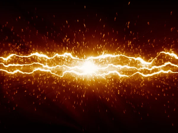 Lightnings on dark background — Stock Photo, Image