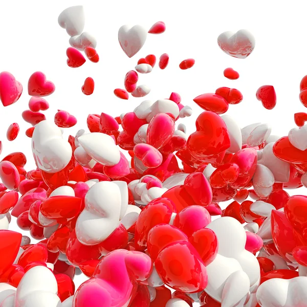 Stock image Hearts on white