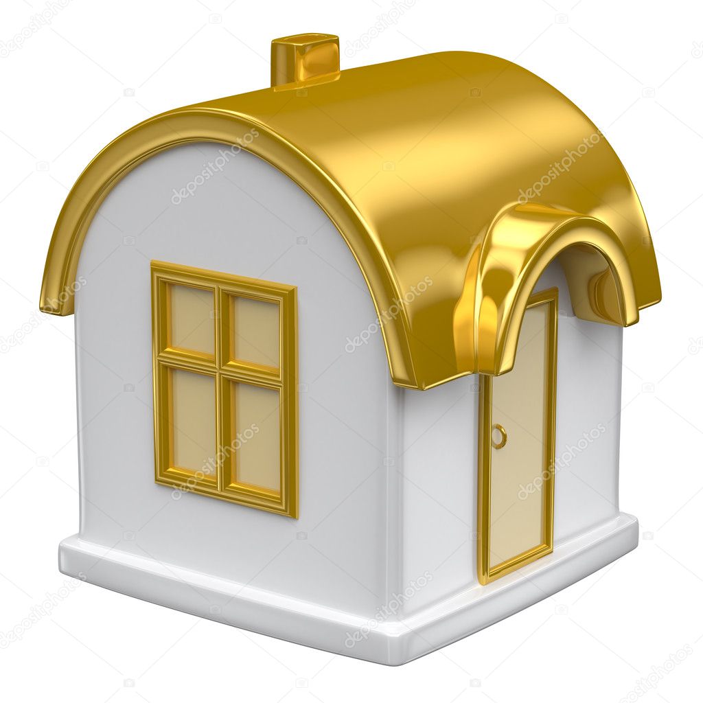 Golden toy house
