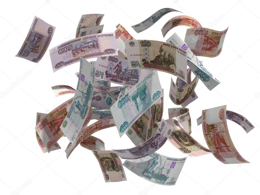 Russian rubles falling isolated
