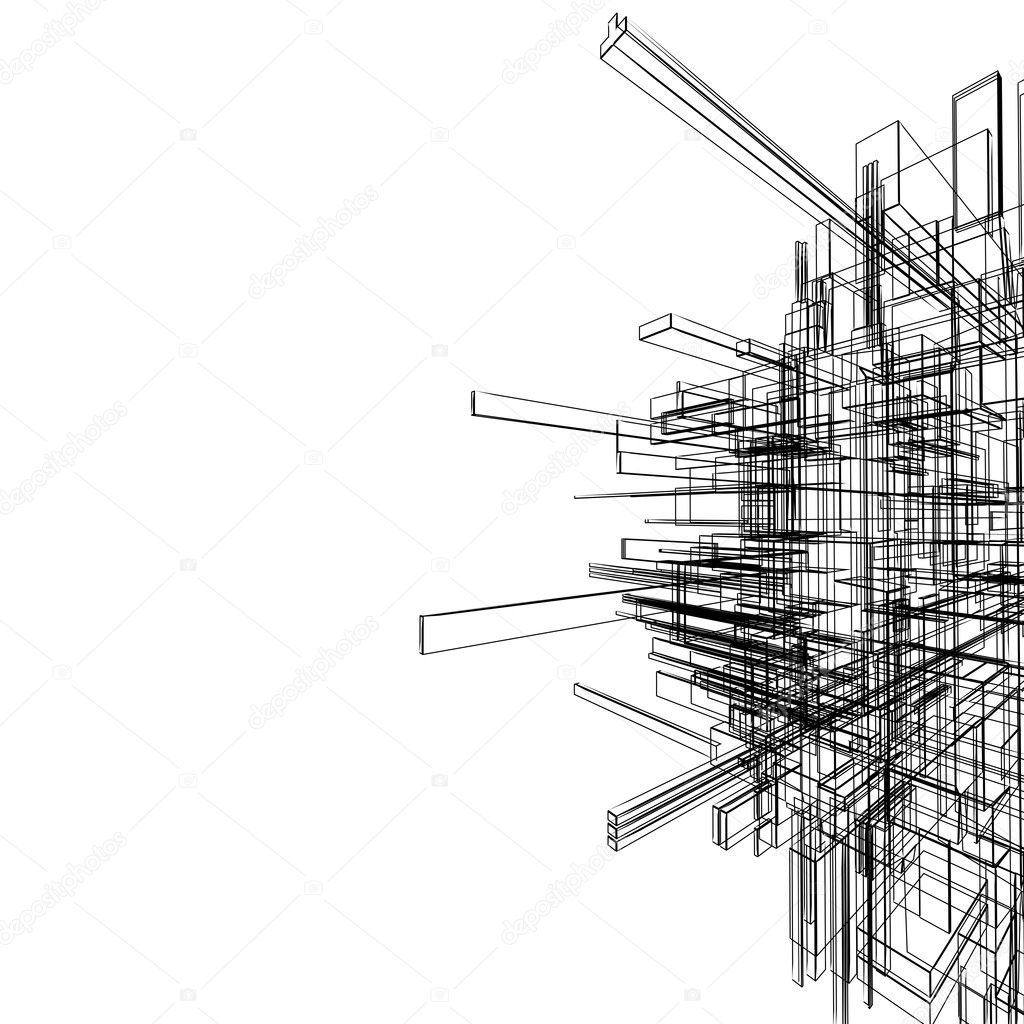 Abstract wireframe