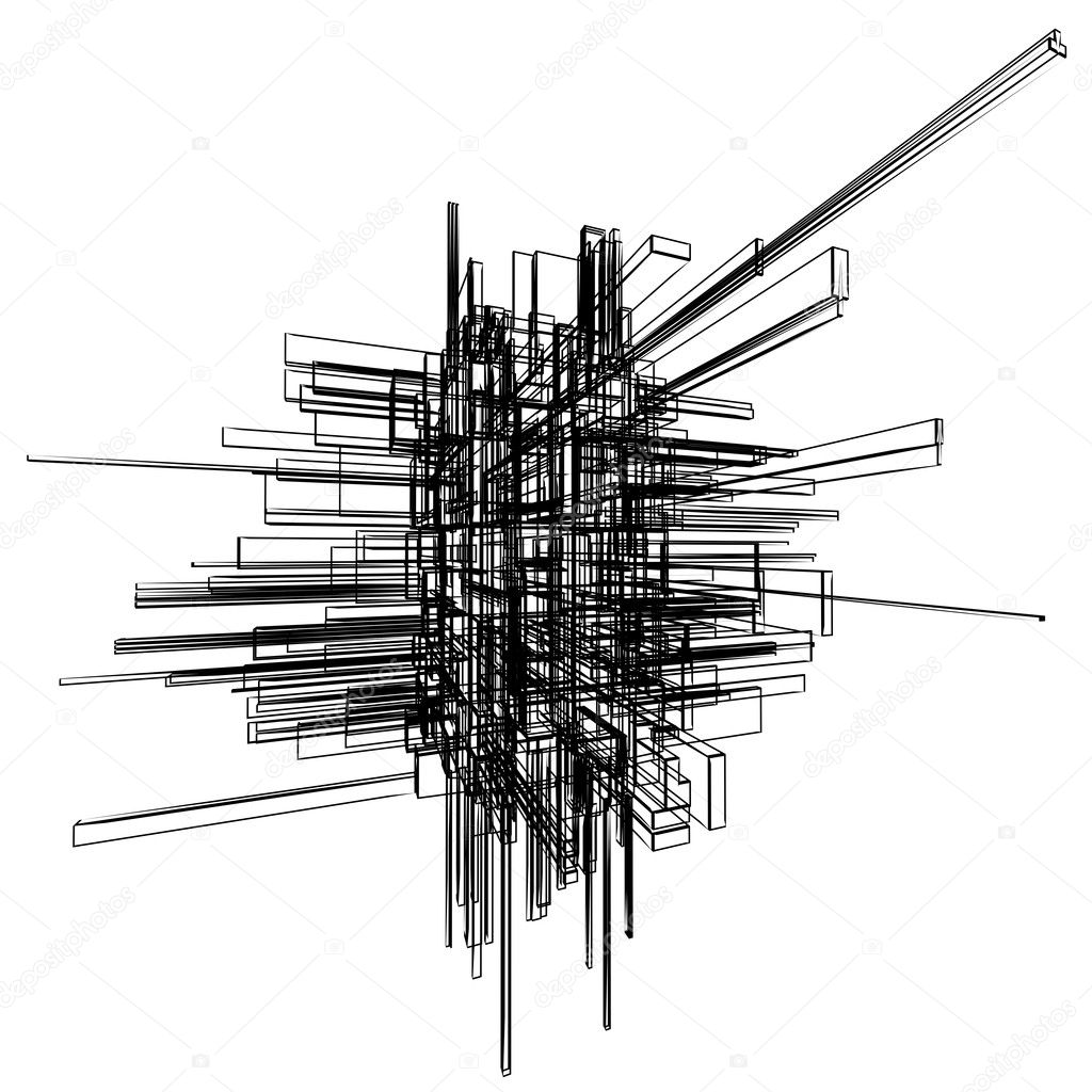 Abstract wireframe