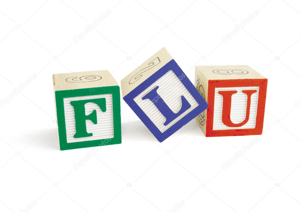FLU Alphabet Blocks, tilted L