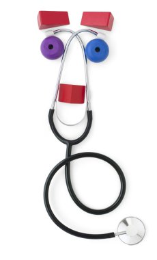 Friendly Pediatric Stethoscope clipart
