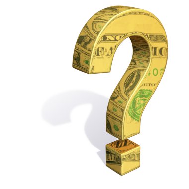 Questioning the Dollar clipart