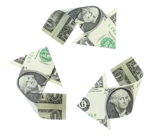 リサイクル ドル — ストック写真