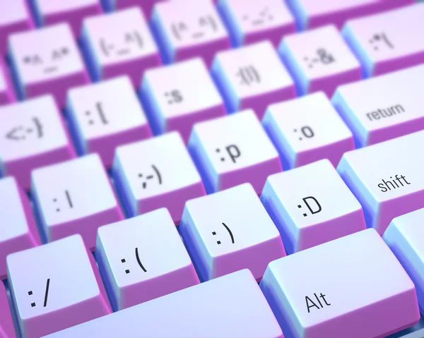 Emoticon Keyboard — Stock Photo, Image