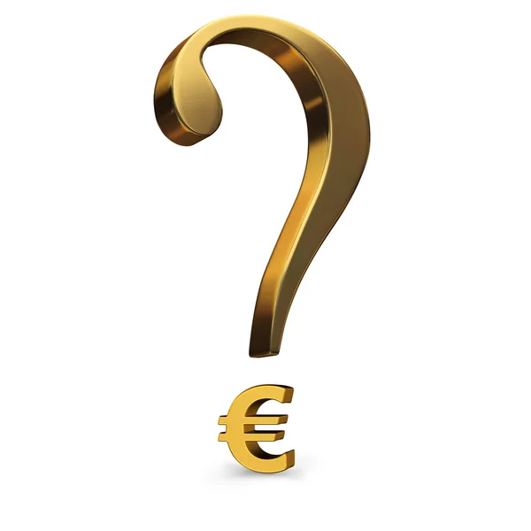 Osäker euro — Stockfoto