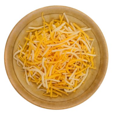 Shredded cheddar cheese clipart