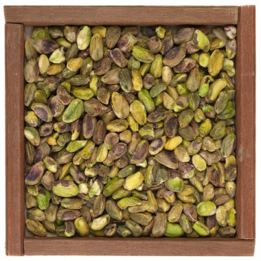 Raw shelled pistachio nuts clipart