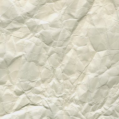 Thick white crumpled paper texture clipart