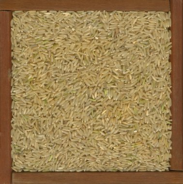 Long grain brown rice background clipart