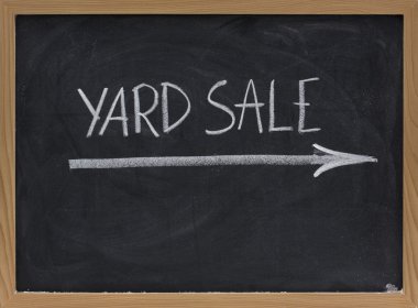 blackboard Bahçe satışı işareti