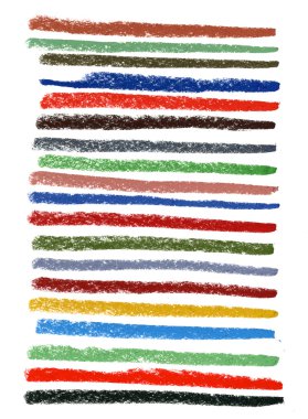 Color smudged lines with pastel crayons clipart