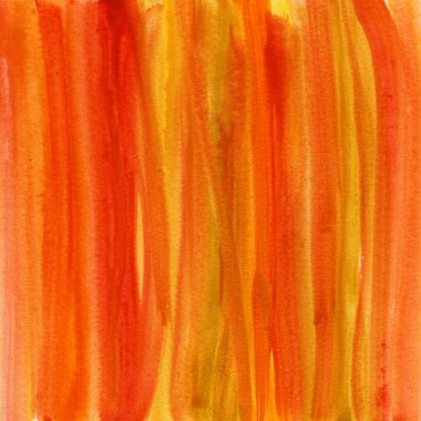 Red, brown, yellow watercolor abstract clipart