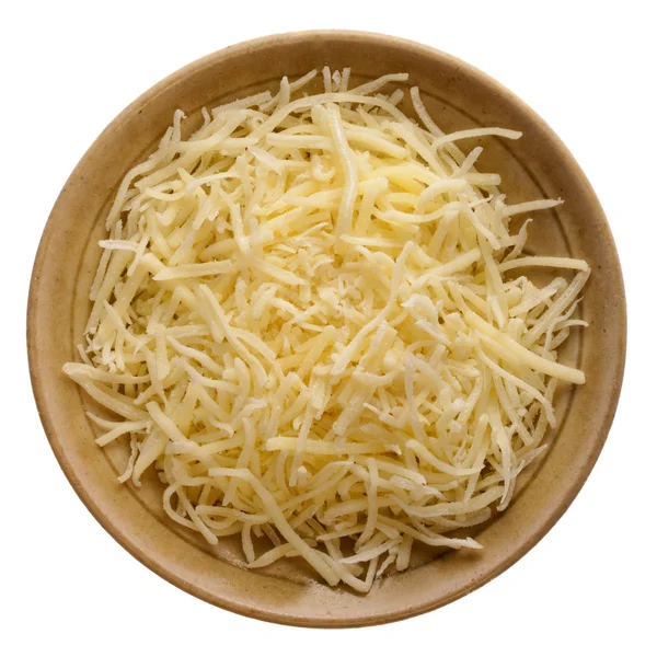 Geschredderter milder Cheddar-Käse — Stockfoto