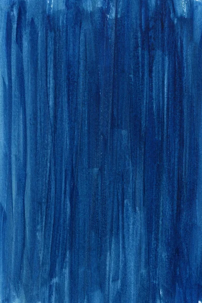 青い手描きの抽象的な水彩画 — ストック写真