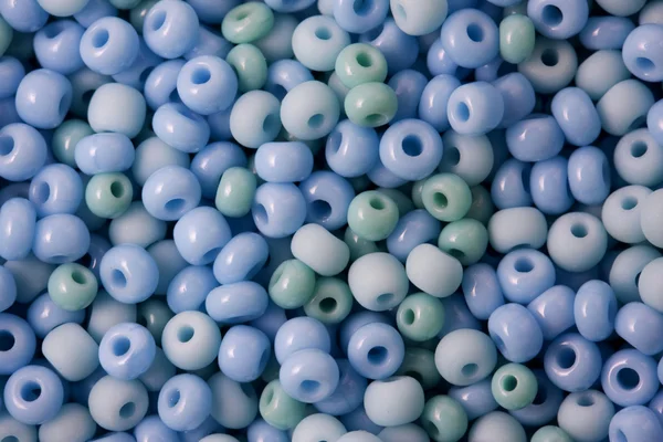 Blue and grean glass beads — Stock Photo, Image