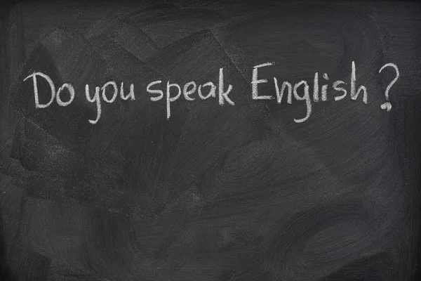 Do you speak English question — Stock Photo, Image