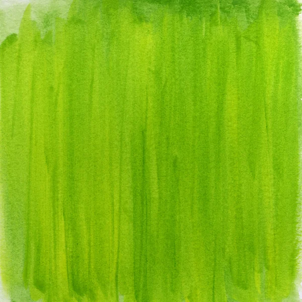春天绿色水彩抽象 — 图库照片