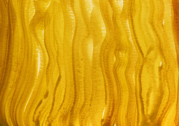 Acquerello giallo e marrone astratto — Foto Stock
