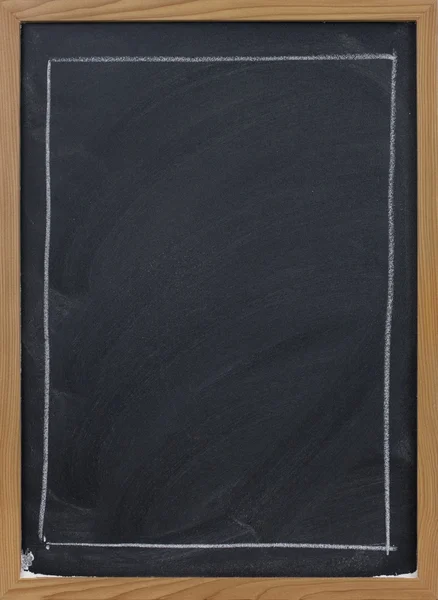 Κενό μαυροπίνακα με μεγάλο ορθογώνιο λευκό γ — Φωτογραφία Αρχείου