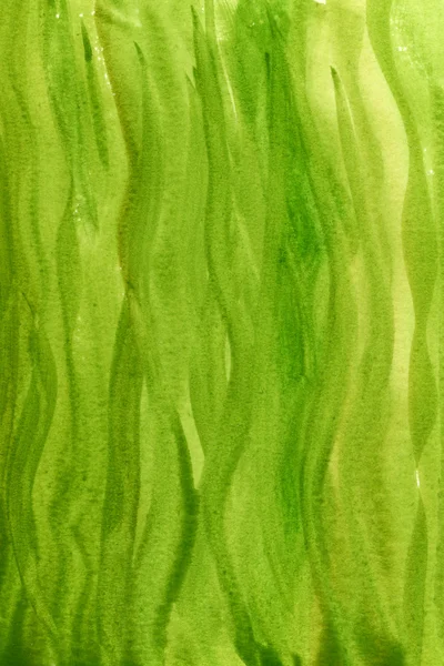 Grüne Aquarell abstrakte Hand bemalt — Stockfoto