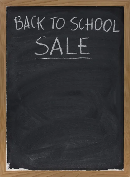 Back to schook sale blackboard sign — Stock Photo, Image