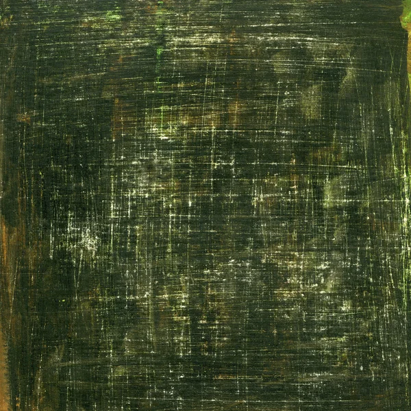 Schwarz-grüner Abstrakt mit Kratzern — Stockfoto