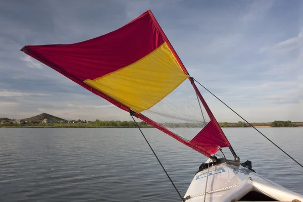 stock image Kayak sail used in adventure race