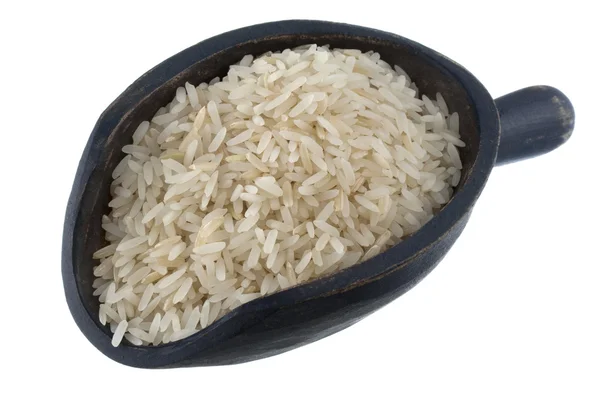 Scoop de arroz blanco de jazmín — Foto de Stock
