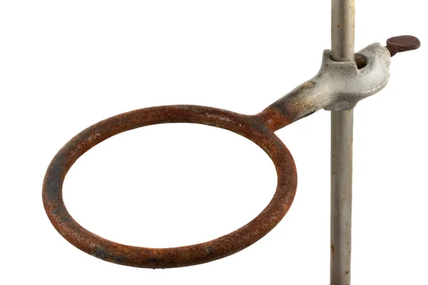 Rusty holder for laboratory glass — Stock Photo, Image