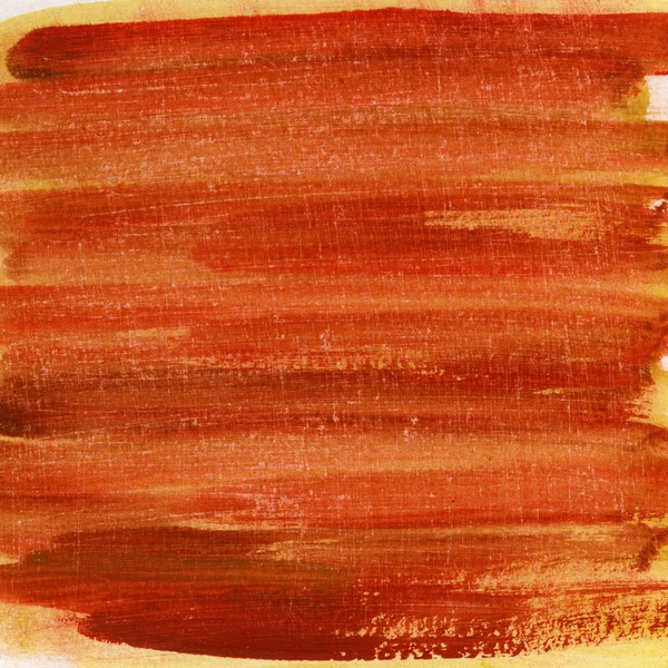 赤オレンジ黄色水彩画 — ストック写真