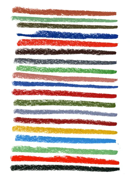 Χρώμα λερωμένο γραμμές με κραγιόνια παστέλ — Φωτογραφία Αρχείου