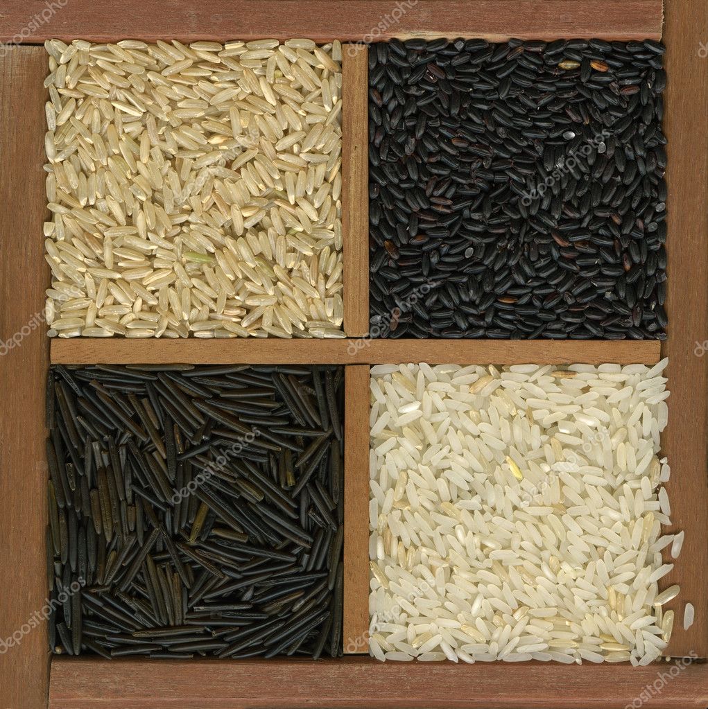 Four rice grains background — Stock Photo © PixelsAway 2056413