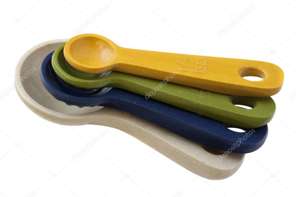 Set of kitchen measuring spoons