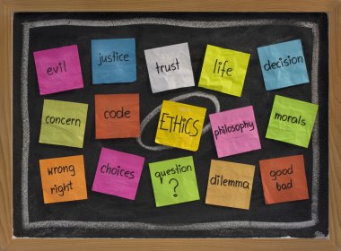 Ethics word cloud clipart