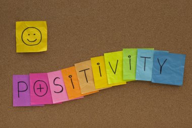 Positivity concept with smiley clipart