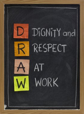 Dignity and respect at work clipart