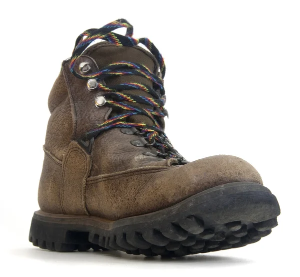 Heavy worn out hiking boot — Stock Photo, Image