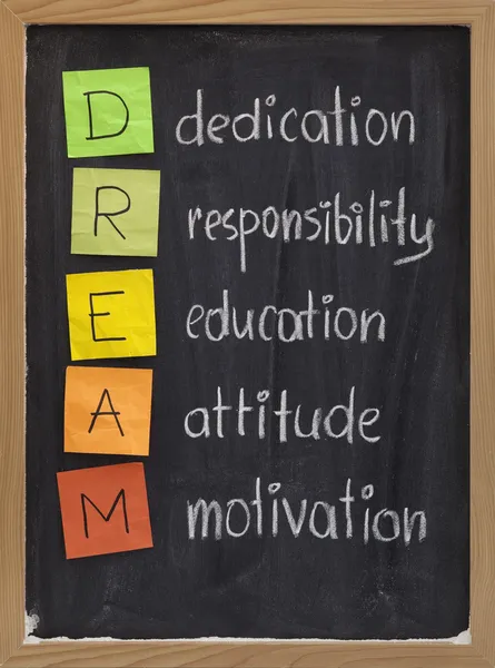Dedication responsibility education ... — Stock Photo, Image