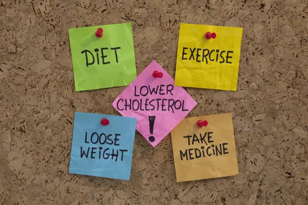 Düşük kolesterol hatırlatma — Stok fotoğraf