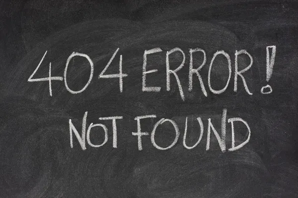 Eroare de internet 404 - fişierul nu a fost găsit — Fotografie, imagine de stoc