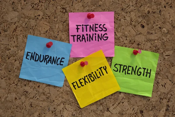 Cele szkolenia fitness lub elementy — Zdjęcie stockowe